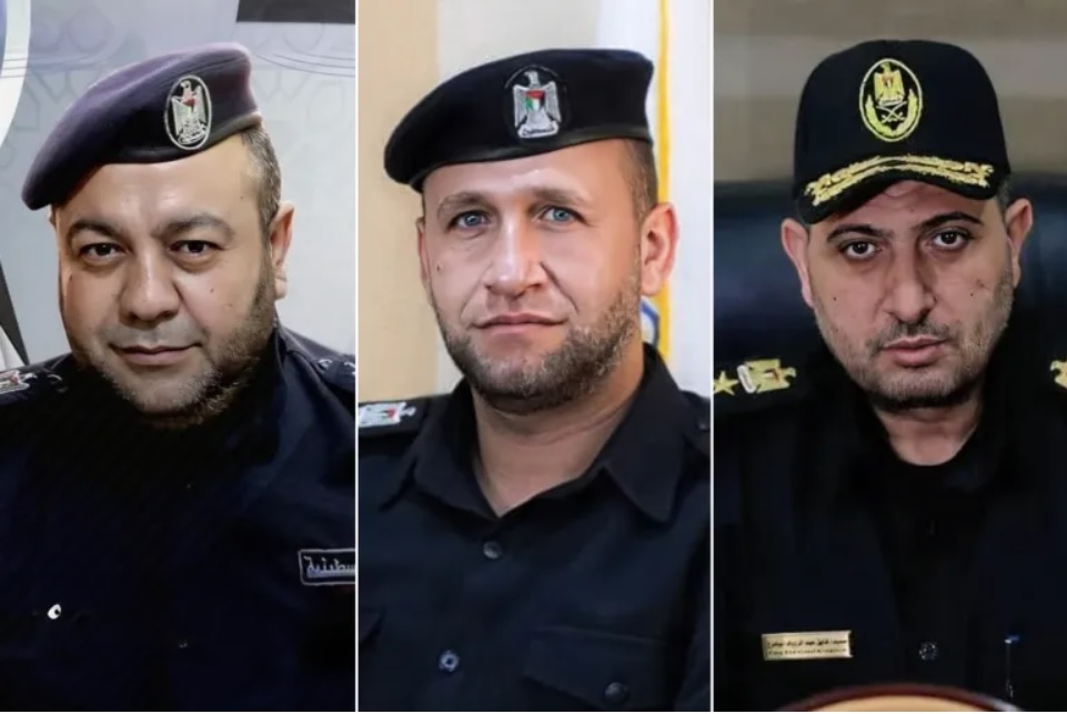 قصة الثلاثة الذين استشهدوا من قادة الشرطة بغزة(صورة)