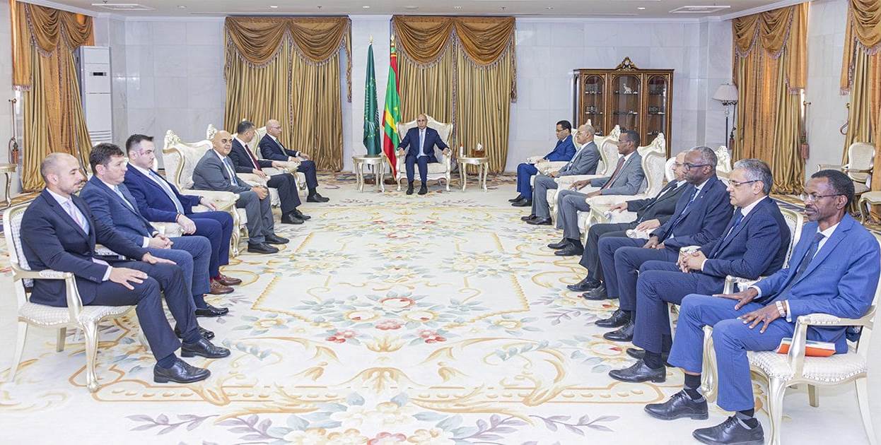 الرئيس غزواني يلتقي بوفد من مجموعة شركات “طاقة عربية”