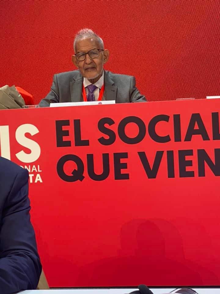ولد داداه يشارك في مؤتمر الاشتراكية الدولية بإسبانيا(صور)