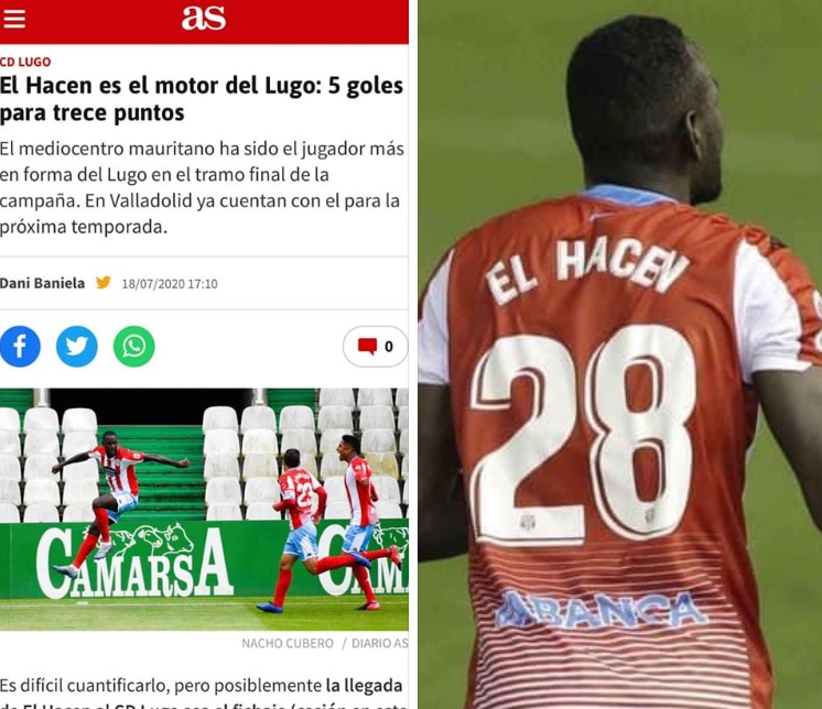صحيفة AS الإسبانية  تنشر تقريراً عن لاعب موريتانيا (...)