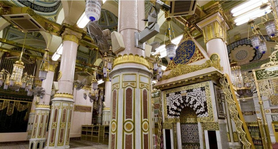 صور لجمال الزخارف والنقوش بالمسجد النبوي