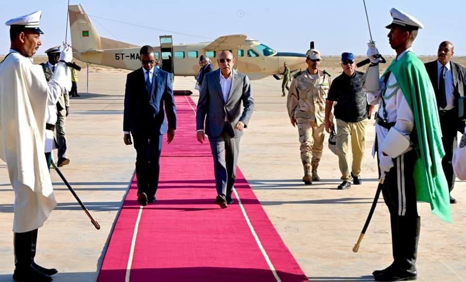الرئيس غزواني يعود إلى نواكشوط قادما من اركيز