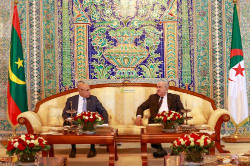 حصيلة اليوم الأول من زيارة الرئيس ولد الغزاني للجزائر(صور)