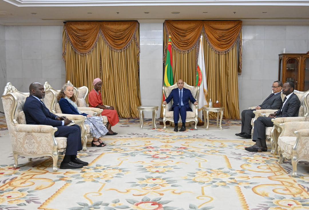 الرئيس ولد الغزواني يلتقي بعثة من الأمم المتحدة