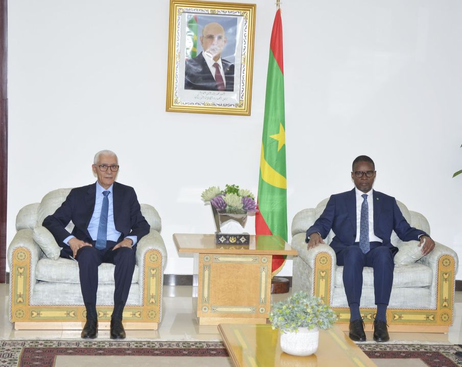 رئيس مجلس النواب المغربي يلتقي الوزير الاول ولد بلال