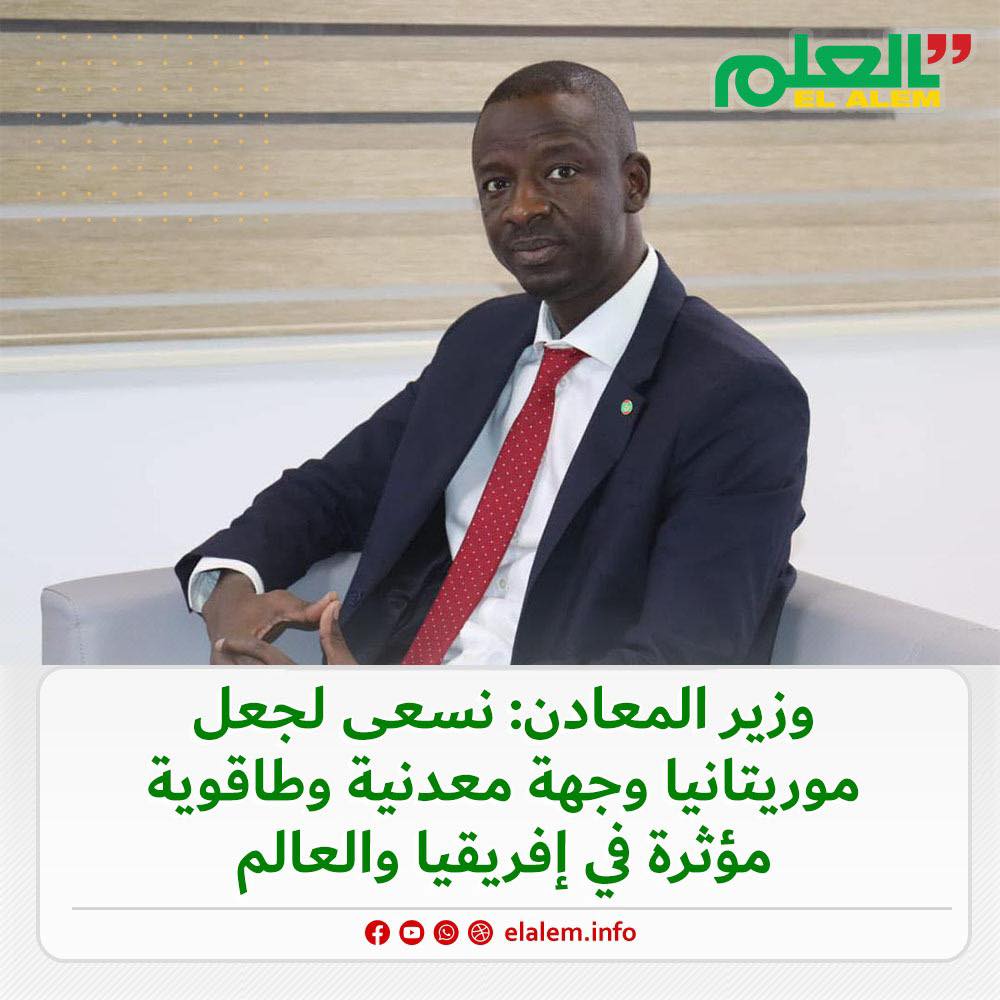وزير المعادن والصناعة: نسعى لجعل موريتانيا  وجهة معدنية (…)
