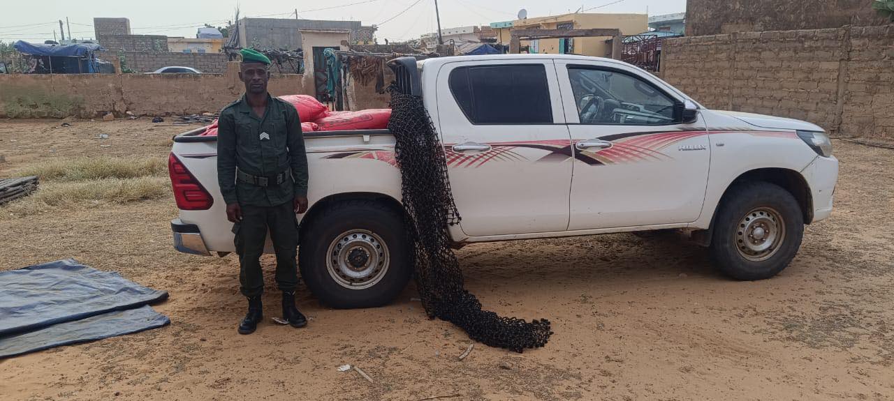 حجز سيارة محملة بشحنة من الأرز الأجنبي (صورة)