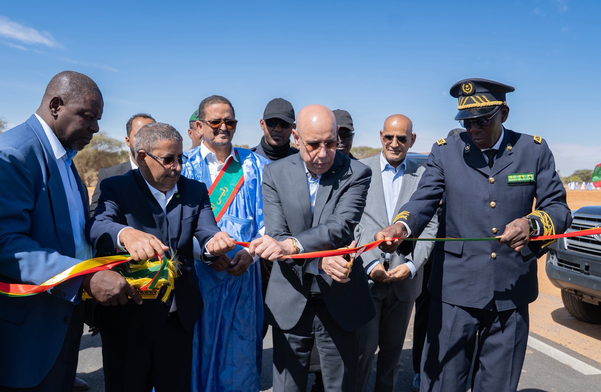 الرئيس ولد الغزواني يدشن طريق بوكى – كيهيدي