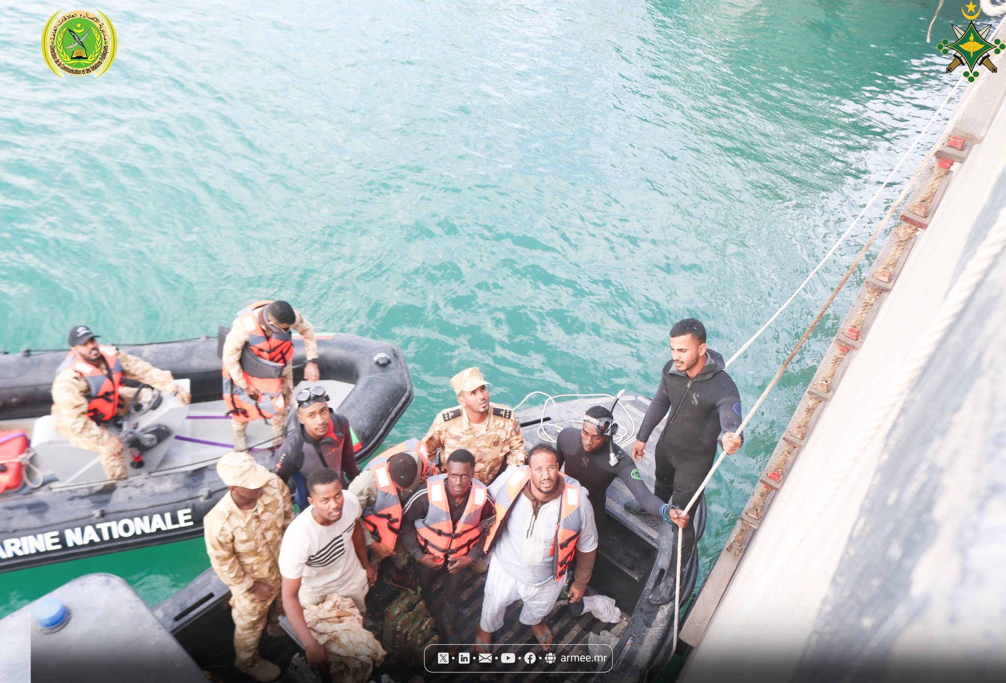 بالصور.. وصول طاقم قارب البحرية الموريتانية لميناء&nbsp;(…)