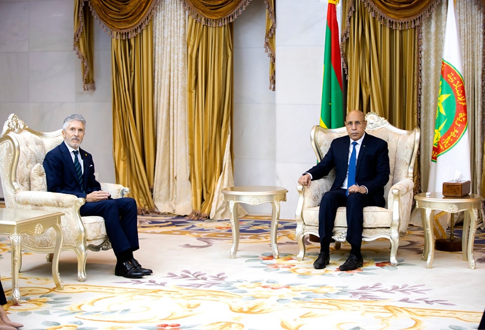 ولد الغزواني يجتمع بوزير الداخلية الإسباني