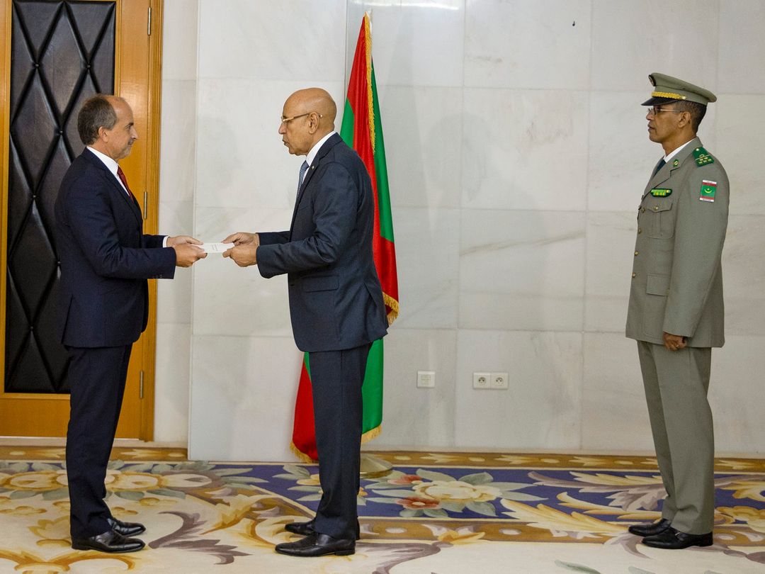 هؤلاء السفراء هم من تسلم الرئيس ولد الغزواني اليوم اوراق&nbsp;(…)