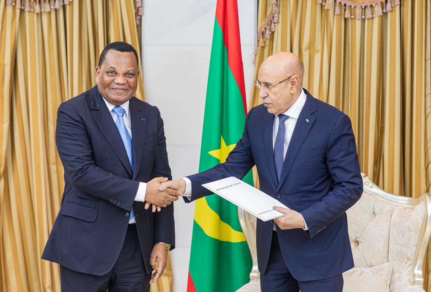 وزير خارجية الكونغو يسلم الرئيس الموريتاني ولد الغزواني (…)