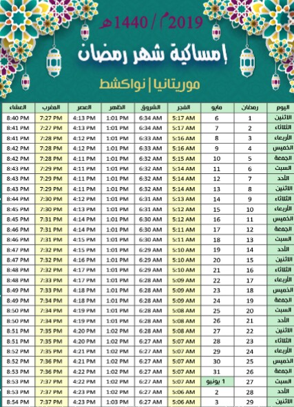 لجنة الأهلة: سنراقب هلال رمضان مساء غد(إمساكية رمضان&nbsp;(…)