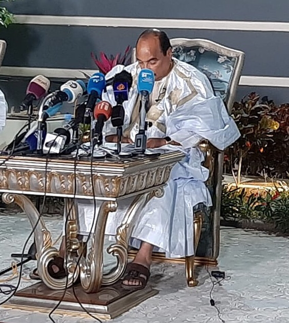 أهم ما قاله ولد عبد العزيز في مؤتمره الصحفي