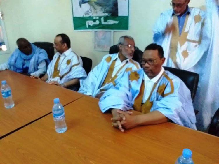 سيد محمد ولد ببكر يزور حزب حاتم ويثمن دعمه له