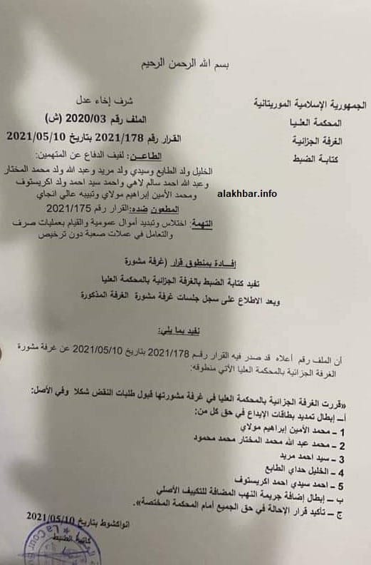 المحكمة العليا تمنح حرية مؤقتة لبعض المشمولين في ملف&nbsp;(…)