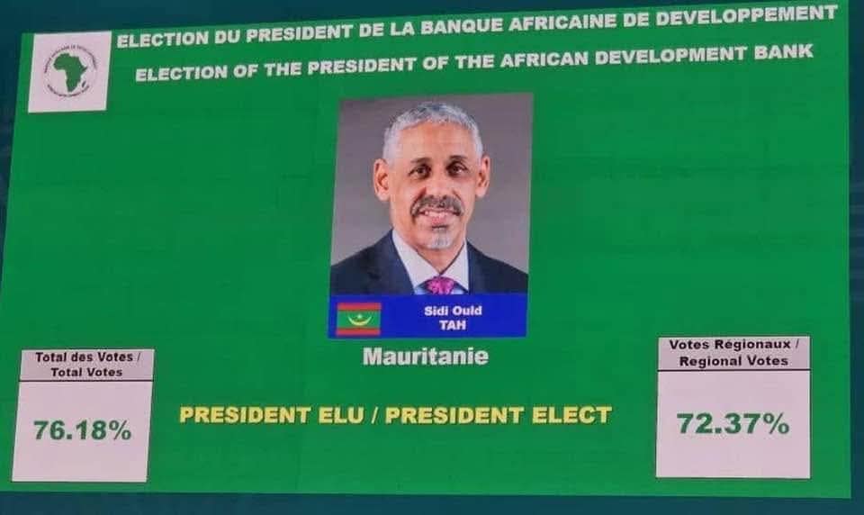 انتخاب الموريتاني سيدي ولد التاه  رئيسا لمجموعة البنك (…)