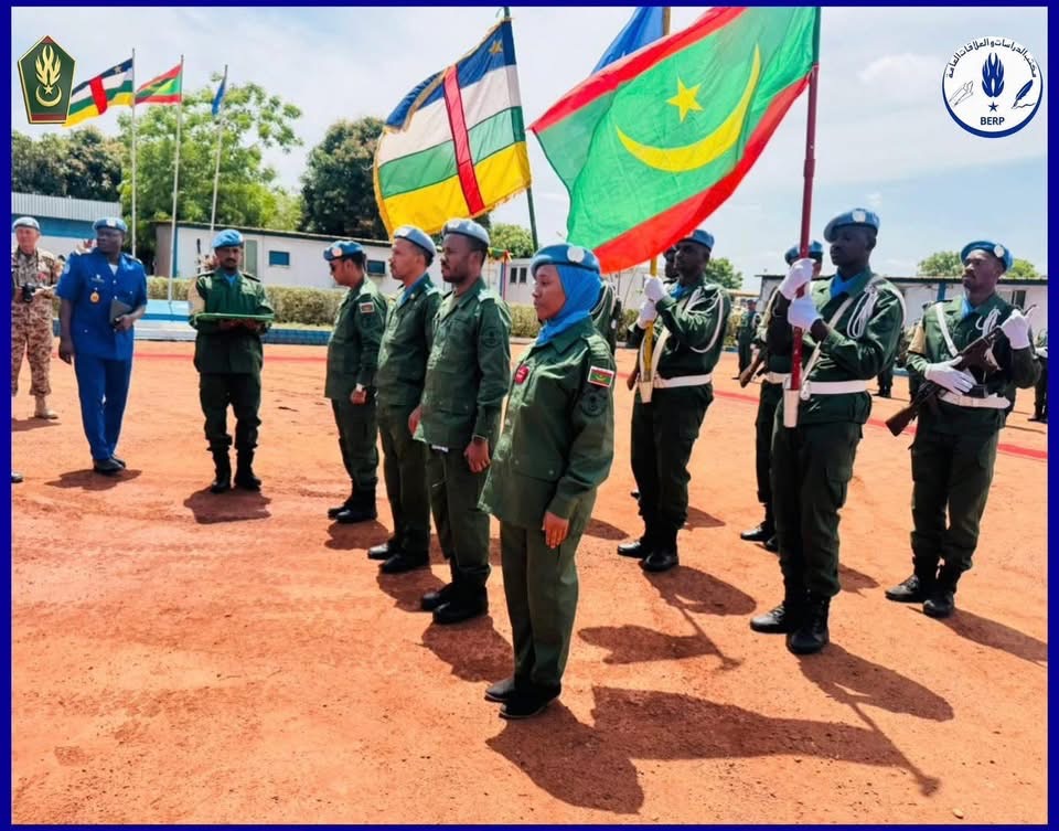 تنظيم حفل لتوشيح أفراد وحدة الدرك الموريتاني لحفظ السلام&nbsp;(…)