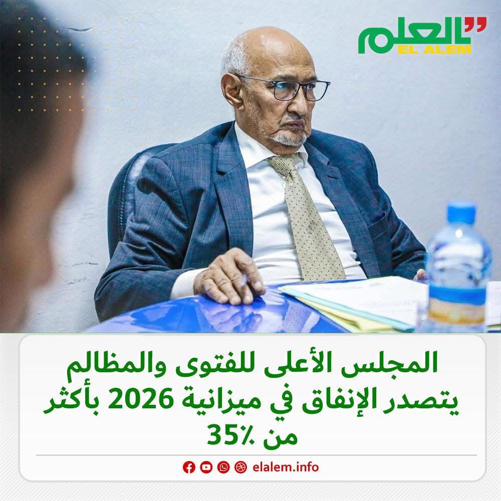 بـ35 في المائة.. المجلس الأعلى للفتوى والمظالم يتصدّر&nbsp;(…)